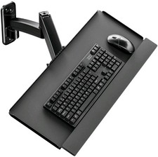 Keyboard Tray Wall Mount,Sit-Stand 26 Inch Keyboard and Mouse Stand,Height Adjus