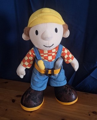 Vintage 1998 Born To Play Bob der Baumeister Beanie Plüschtier Stofftier Sammlerstück
