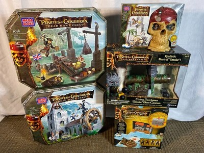 MEGA BLOKS PIRATES OF THE CARIBBEAN SET OF 5 / JOHNNY DEPP