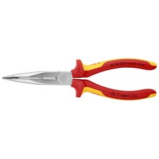 KNIPEX 26 26 200 Bent Long Nose Plier,8" L,Serrated 38GU36