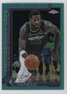 2025-26 Topps Chrome Teal Refractor 158/299 Julius Randle #123 1oc2