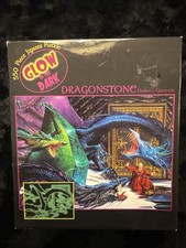 VTG Dragon Puzzle-DRAGONSTONE Glow in the Dark Jigsaw Puzzle COMPLETE-550 pc