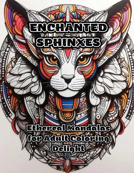 Enchanted Sphinxes Ethereal Mandalas For Adult Coloring Delight Colorzen Buch-image