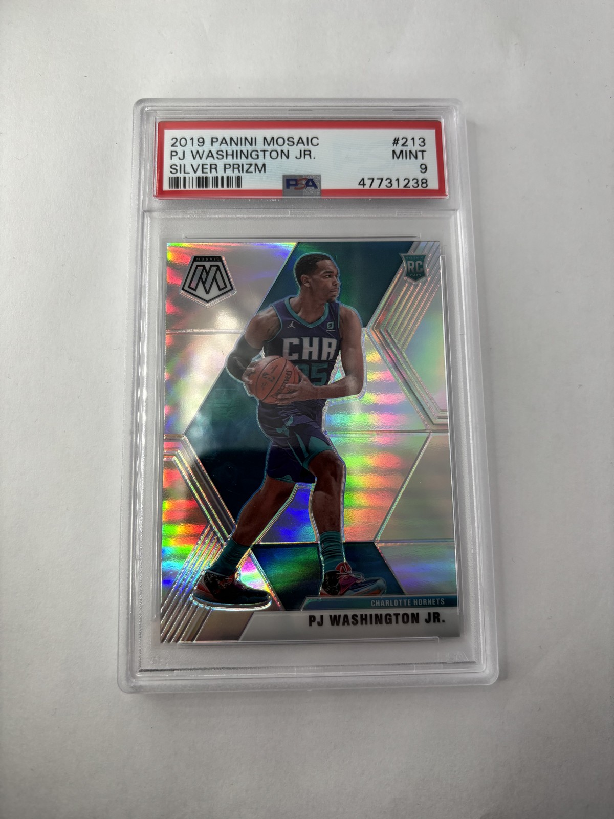 2019-20 Panini Mosaic Rookies PJ Washington Jr. #213 Silver Prizm (RC) SP Hornet
