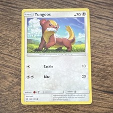 Pokémon Yungoos Basic Common Card 109/149 SM Base Set 2017 Regular 70 HP