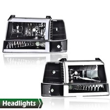6PCS LED DRL HEADLIGHT CORNER/BUMPER LAMPS FIT FOR 1992-1996 FORD F150 F250 F350
