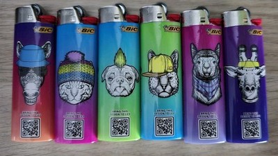 6x Feuerzeug Bic Sonderedition