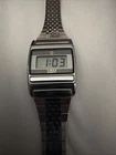 Vtg TIMEX Q Digital T Cell Watch Women Digital LCD Single Bar Button NEW BATTERY