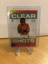 Justin Fields  Chicago Bears  Panini Illusions NFL 2021 GREEN ROOKIE CLEAR SHOTS
