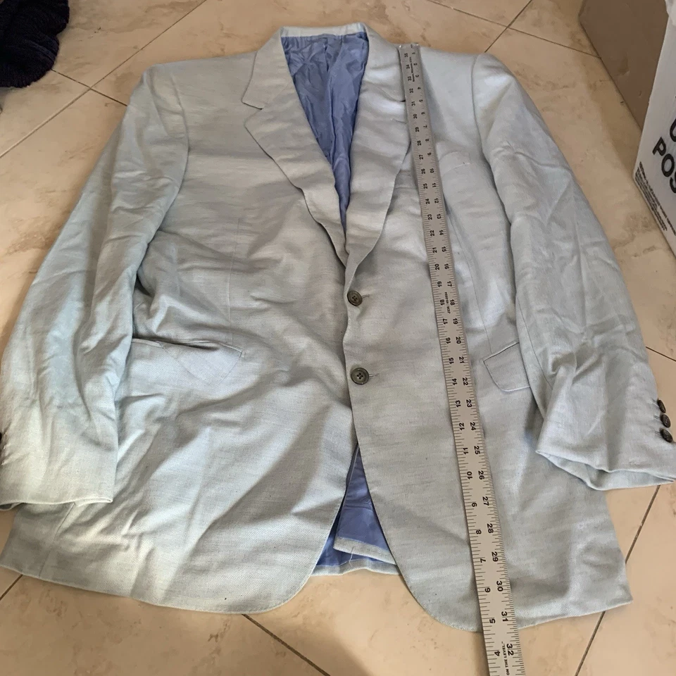 Chaqueta Blazer BRIONI NM TRAIANO Azul Claro Cachemira Pura UK, US 44R / EUR 54R Foto 3 de 4