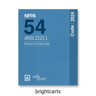 NFPA 54 National Fuel Gas Code 2024 Edition ANSI Z223.1 PB USA Stock Free Ship