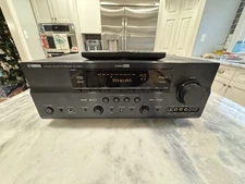 Yamaha RX-V663 AV HDMI Home Theater Stereo Receiver 7.2Ch Remote Bundle - Tested