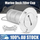 1.5'' 38mm Fuel Boat Marine Deck Fill Filler Tank Cap 316 Stainless Steel Key Q