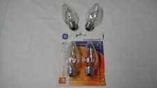 GE 40 Watt Auradescent Multi-Use Bulbs Flame F15 NEW SEALED w/2 bonus bulbs