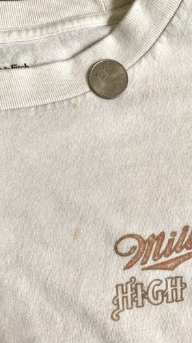 Abercrombie Miller High Life Beer T-Shirt - Vintage White Men’s L Moon - Picture 5 of 6