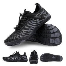 Hike Barefoot Shoes for Women  Men, Pro Hiking  Walking 6 Women/5 Men Black