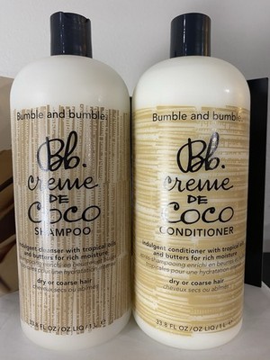 Bumble And Bumble Creme De Coco Shampoo + Conditioner Set, 33.8 OZ, Jumbo Size,