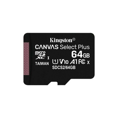 3x Kingston Technology 64GB MICROSDXC CANVAS SELECT