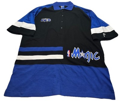 NOS Vintage Pro Player NBA Orlando Magic Shooting Wam Up Shirt XL Black Blue