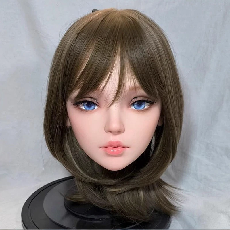 Kigurumi Cosplay Animated Mask Female Crossdresser Head Shell Charming face - Image 3 of 4