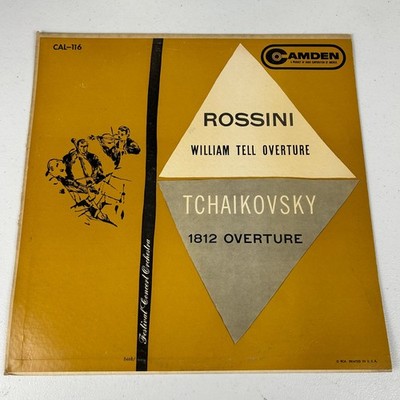 Rossini Tchaikovsky William Tell 1812 Overture LP Record 33RPM Camden