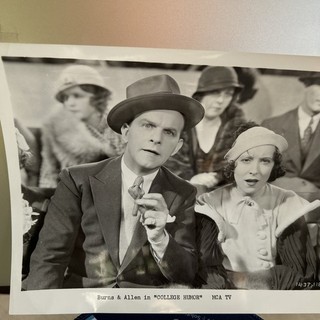 Original Press Photo George Burns and Gracie Allen in College Humor 1933 s980