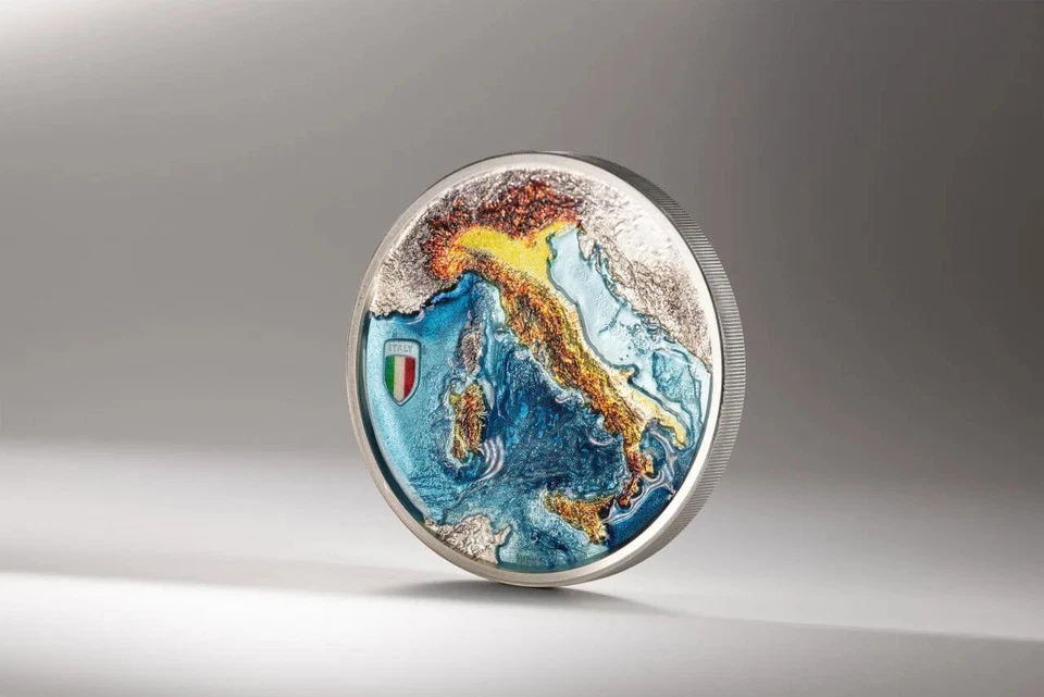 2025 Cook Islands Repubblica Italiana 2 oz Silver Colorized Proof Coin - Image 4 of 4