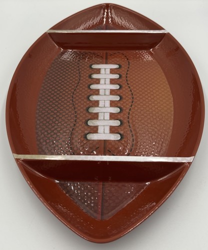 New Melamine Three Section Football Serving Platter Tray - Picture 2 of 3