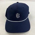 Holderness & Bourne Navy Blue Snapback Hat Cap Performance Golf Lightweight