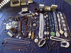 Vintage/New ESTATE Costume Jewelry Lot SWANK SARAH COVENTRY AVON SHELL FUN STUFF