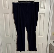 Roundtree & Yorke travelSMART Blue Herringbone Pleated DressPants 48 Big