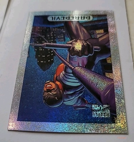 1993 Marvel Masterpiece Limited Edition Silver HOLOFOIL Daredevil 3 Card Oc - Picture 5 of 6