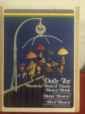 Vintage Dolly Toys Wonderful World of Disney Musical Crib Mobile Mickey Mouse