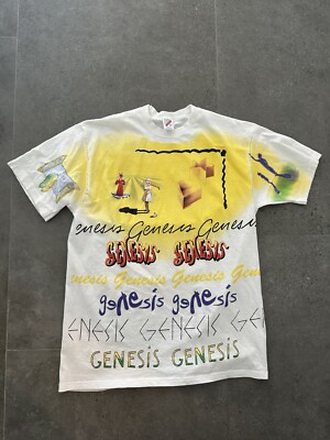 Vintage T Shirt Genesis Tour 1992 Vintage Genesis We Can't Dance