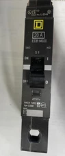 M SQD Square D EDB14020 1 Pole 20A Amp  277 Volt Bolt-On Circuit Breaker NEW