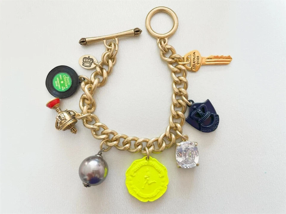 Juicy Couture ограниченного тиража ~ коллекционная запись трофей ключ подвеска браслет редкая - Изображение 3 из 4