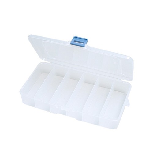Compact Clear Storage Box with Multiple Compartments for Organizing Small Items - Picture 9 of 26