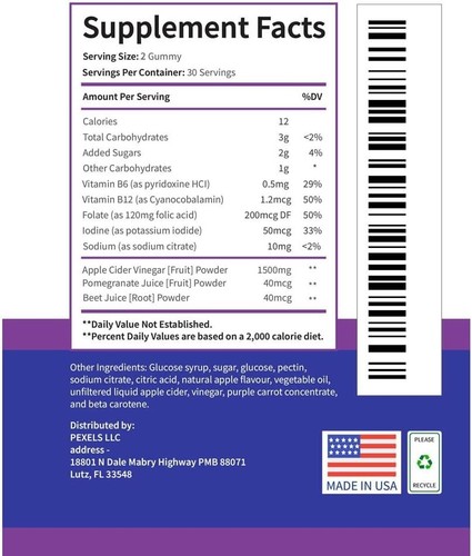 Biolyfe Keto Gummies Acv Gummies + ACV 1000MG ACV 60 Gummy Keto Luxe Gummies Lux - Picture 2 of 3