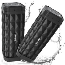 BUGANI Bluetooth Speaker, Portable Wireless Speaker Stereo Sound,IPX5 Waterproof