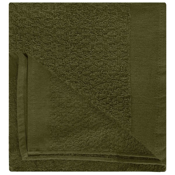 Neu Mfh Handtuch Frottee 90X45 Cm Oliv FüR Camping Outdoor Survival Bushcrafting-image