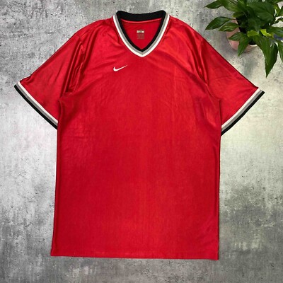 Nike jersey mens M red short sleeve y2k vintage rap 2000's - M