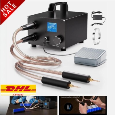 Profi Battery Spot Welder Akku Punktschweißgerät 220V Output 2100A für 18650 DE