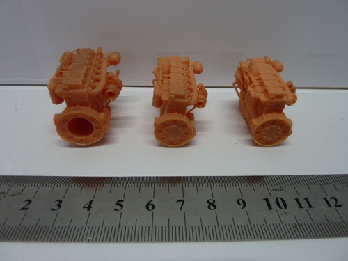 3D print high detail H0 heavy motors x 3 pcs, wagon Ladegut,unpainted, Artitec 3 - Picture 2 of 6