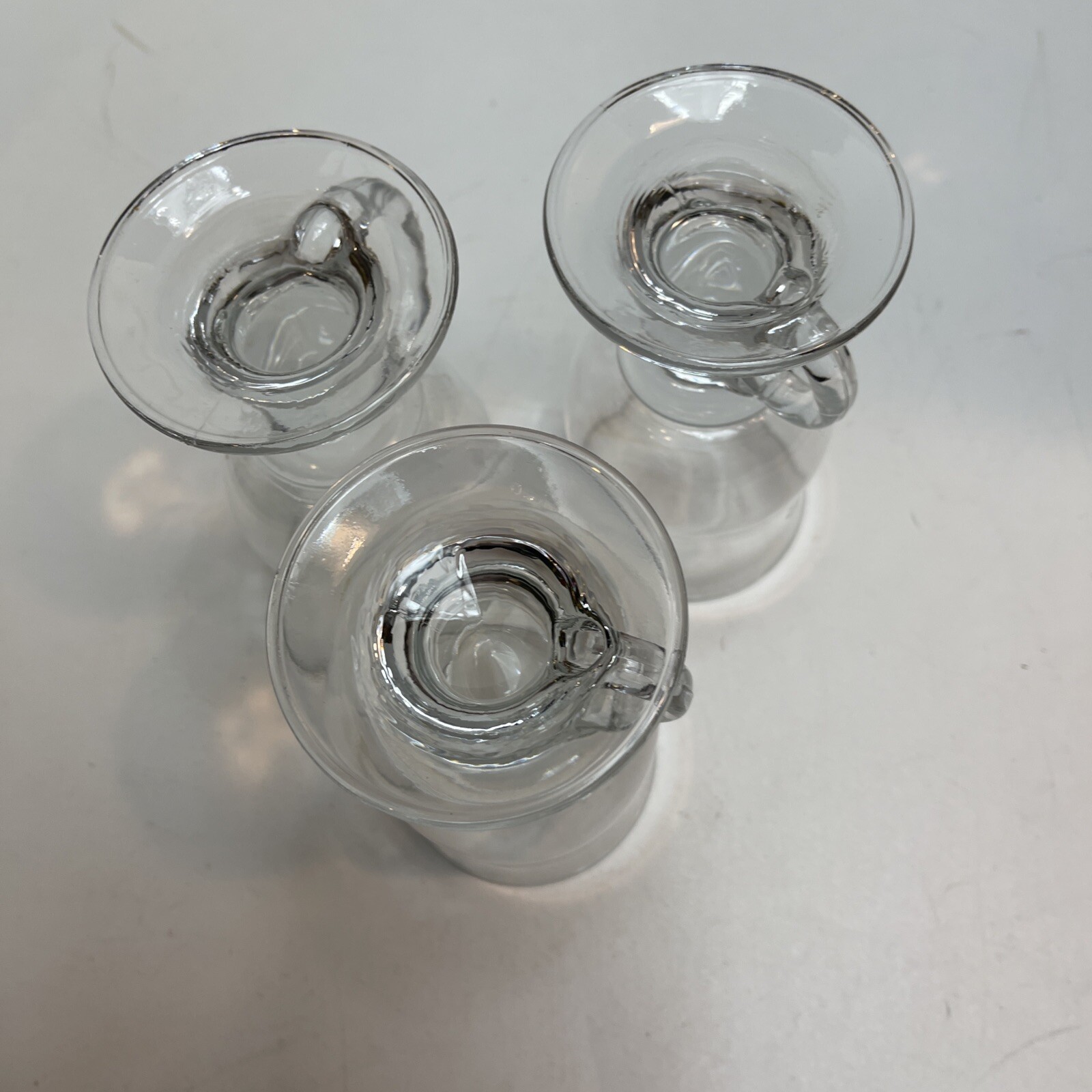 Footed Pedestal Clear Glass Irish Coffee Mug Holds 8 Ounce 5 5/8 " Tall