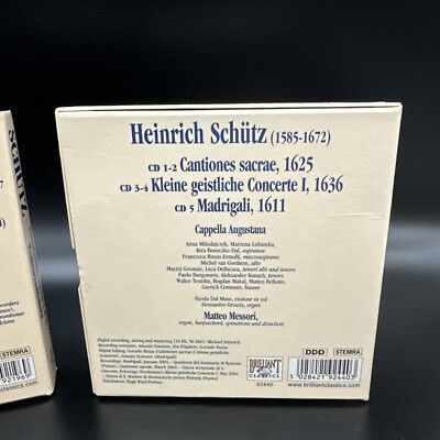 Heinrich Schutz Edition Vol 1 & 2 Cappella Augustana Messori