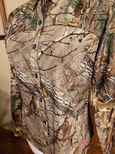 Game Winner Women's Sz M Button Camo Real Tree Shirt - L/S - Picture 2 of 4