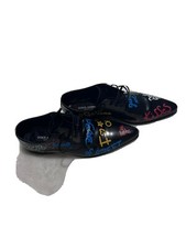 Dolce & Gabbana Black Leather Lace Up Men Dress Derby Shoes