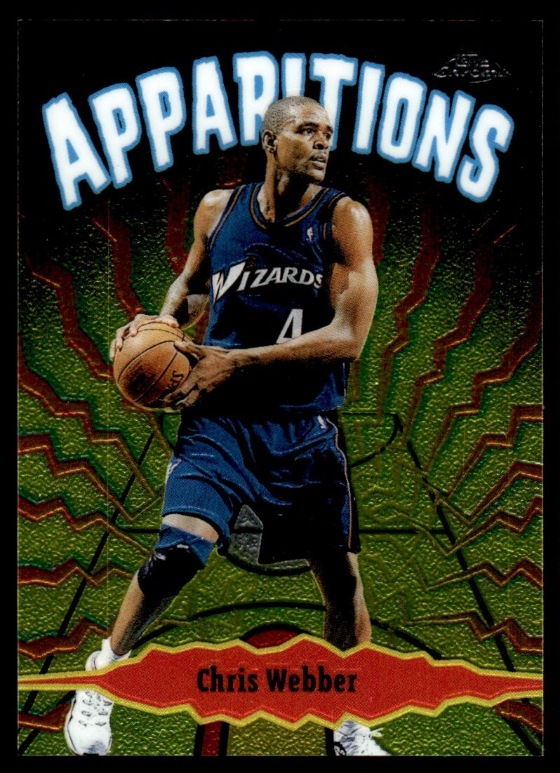 1998-99 Topps Chrome Apparitions Chris Webber Washington Wizards 