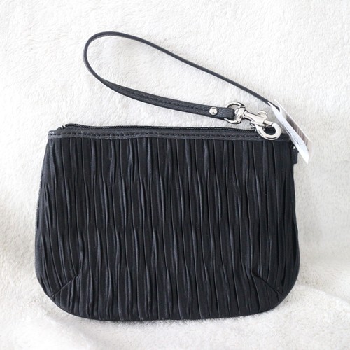 NWT Coach Gathered Sateen Medium Wristlet/Pouch 48544 Hardware NEW - Picture 5 of 6