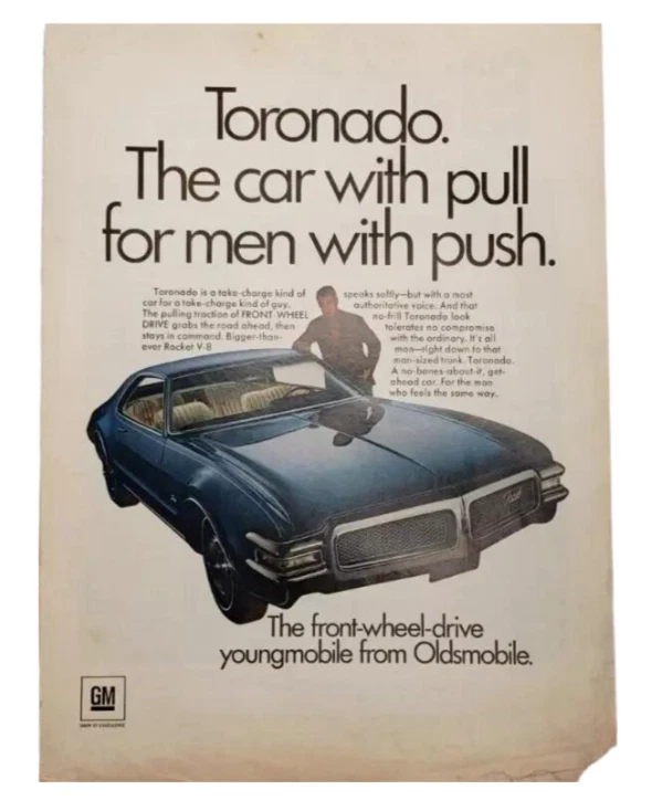 1964 Oldsmobile Toronado Original Public Promotional Sales Print Advertisement - Image 2 of 4